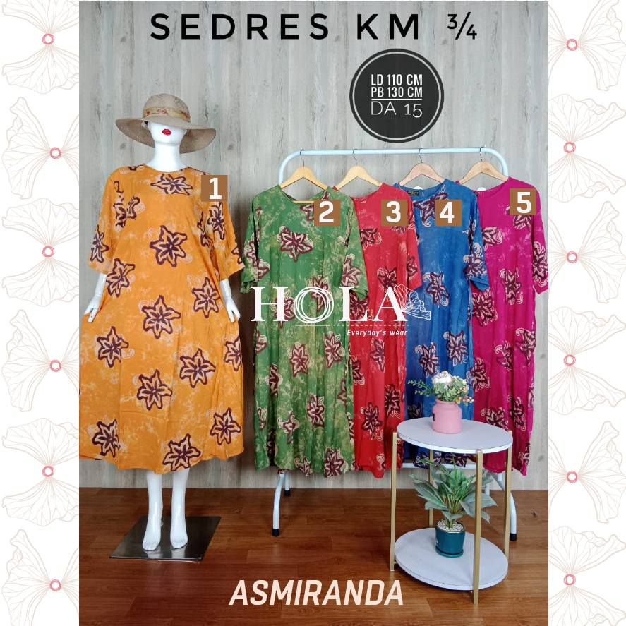 HOLA_FASH | Sekdres Messha klok, sekdres Messa, Sekdres Klok motif Sunan, Sekdres asmiranda-DA15 -FD- SASMR01