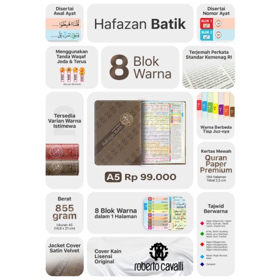 Al-quran Tajwid A5 Hafazan Batik