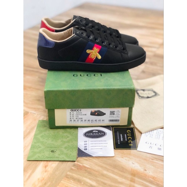 Gucci Ace Embroidered Sneaker &quot;Black&quot; MIRROR 1:1