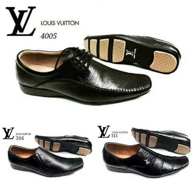 SEPATU KERJA KANTOR IMPORT ! LOUIS VUITTON PENTOFEL KULIT