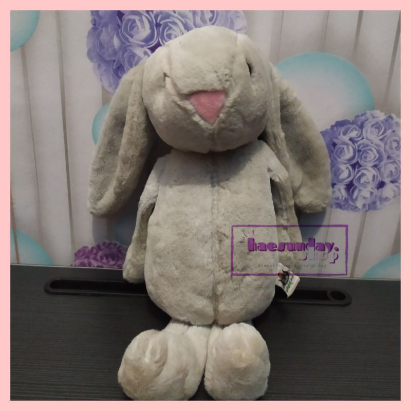 Boneka Jellycat Bunny Silver Size M Jaemin Taeyong NCT