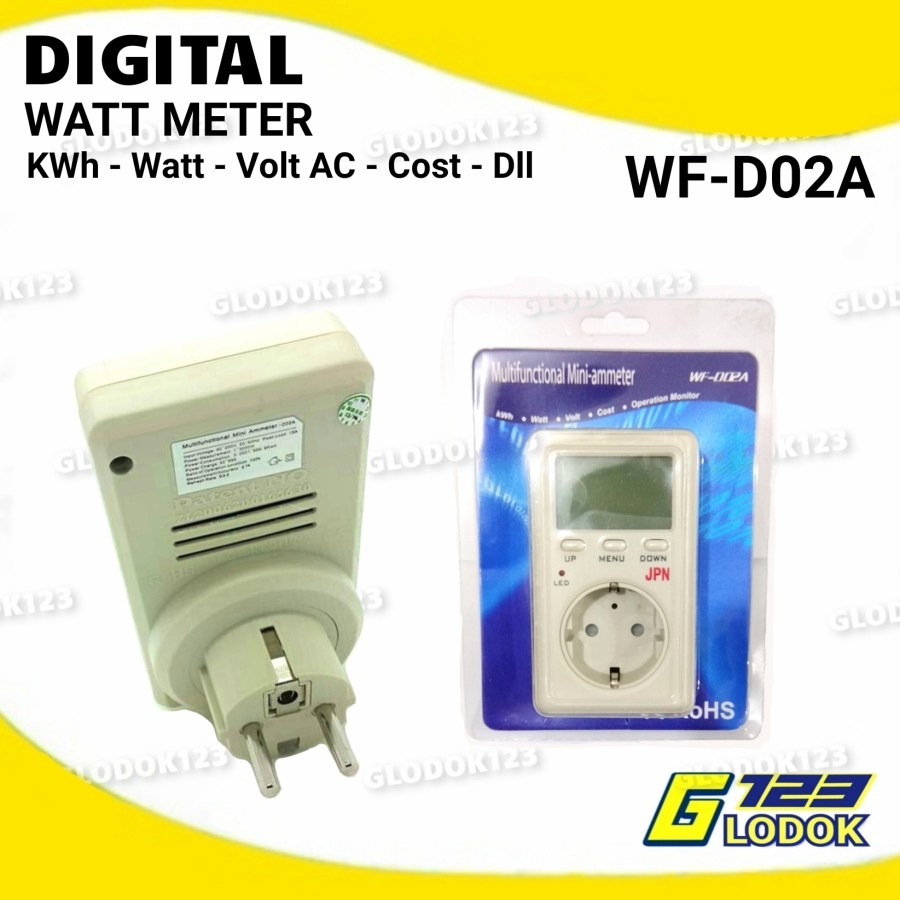 Pengukur Listrik KWh Digital Power Meter Volt Amper Watt Meter