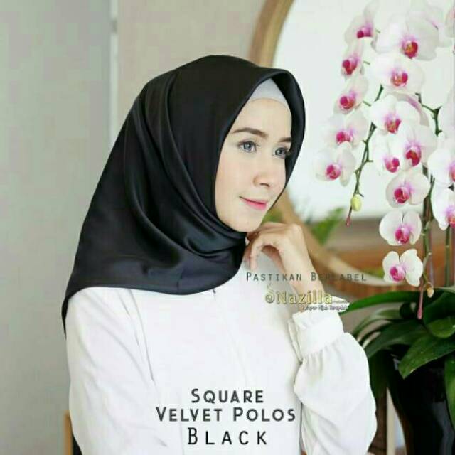 BONUS INNER RAJUT HIJAB SEGI EMPAT VELVET POLOS BAHAN PREMIUM VELVET ORI NAZILLA