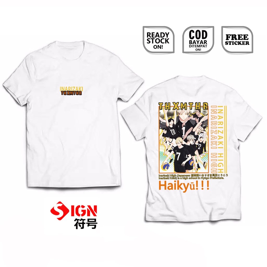 KAOS INARIZAKI HIGH HAIKYU ANIME MANGA SHINSUKE KITA REN OMIMI ARAN OJIRO HITOSHI ATSUMA RINTARO SC