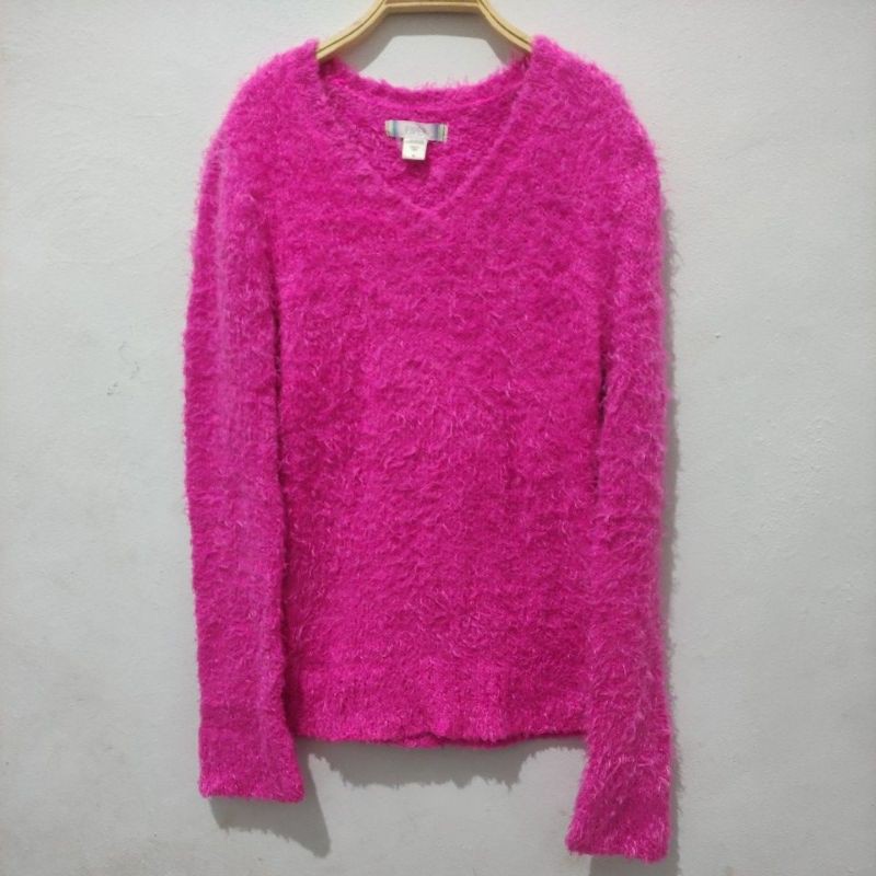 Sweater rajut bulu2 anak brand Piper (preloved)