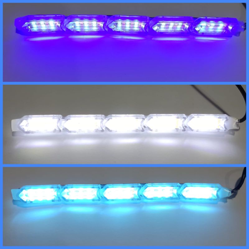 Lampu LED DRL running 2warna 15cm DRL alis kristal 15cm senja&amp;sen