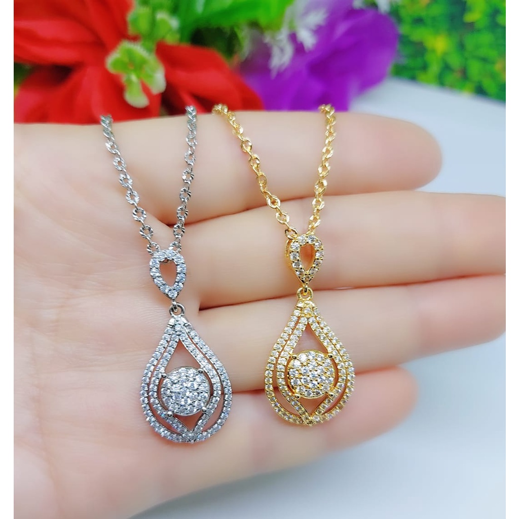 Xuping kalung permata lapis emas A5,A6