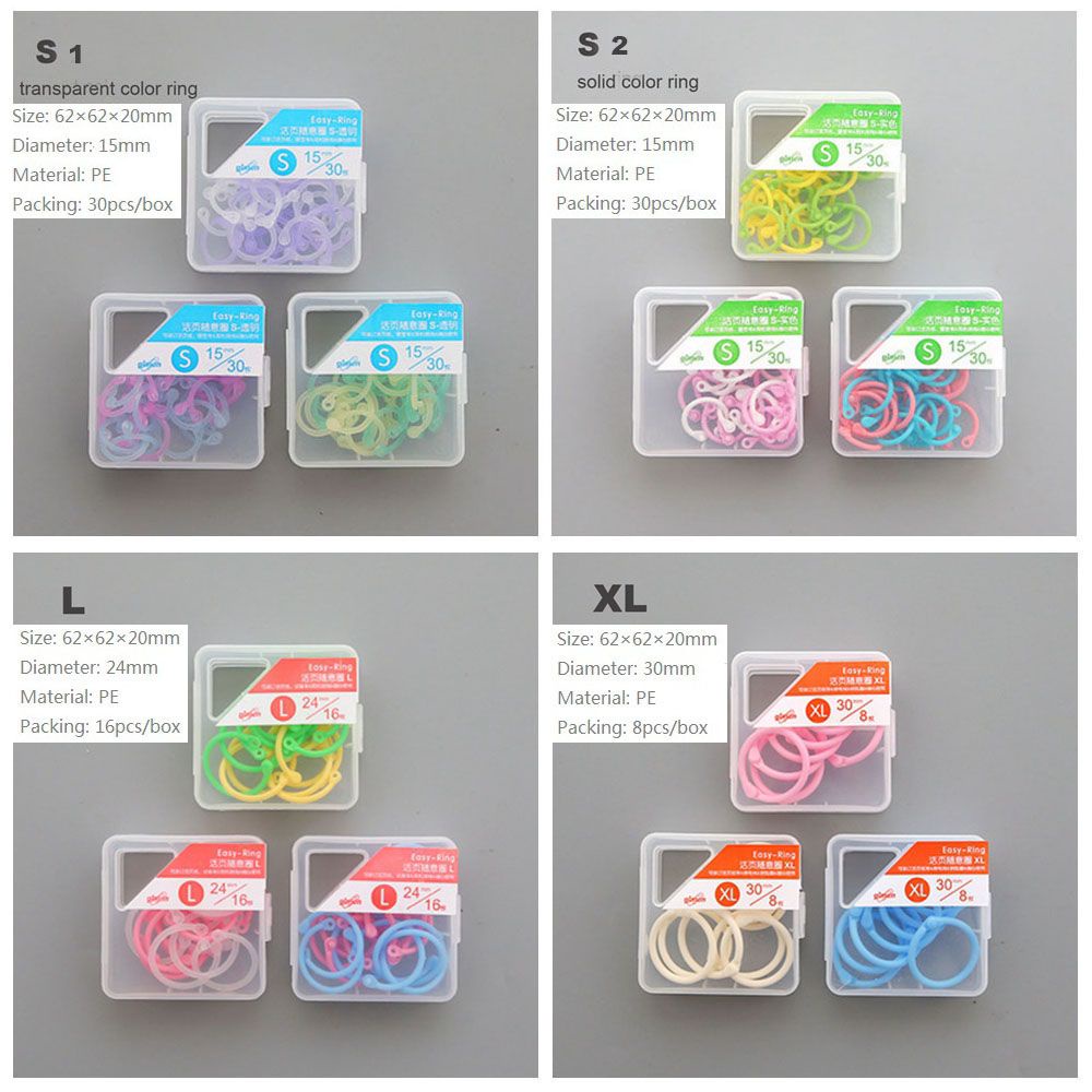 ROW Calendar Easy Ring Circle Scrapbook Clips Loose Leaf Ring Notebook Craft Album Keychain Hinged Binder