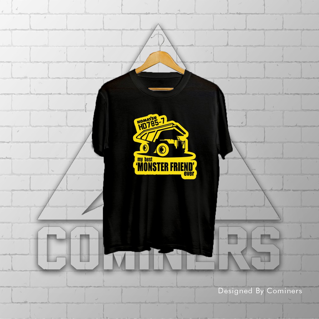 Mining Tshirt Kaos Tambang HD Dump Truck / Batubara / Konstruksi