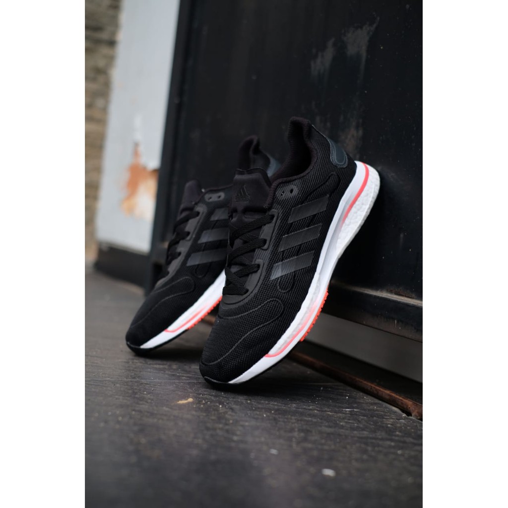 Sepatu Murah Pria Adidas Supernova Boost Plus Black Silver List Original