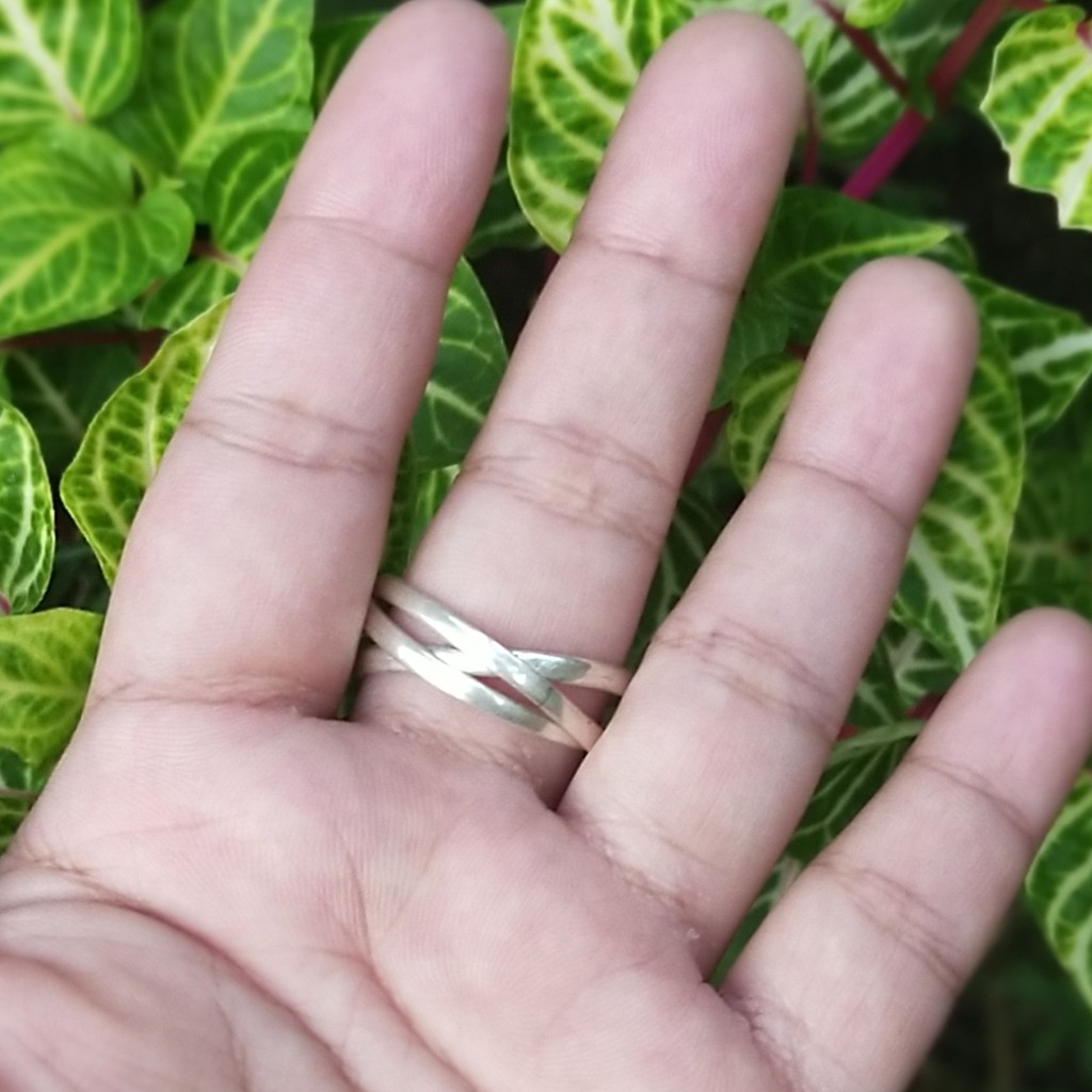 Cincin - Ring Polos Klasik Unik Model Belanda Perak Asli Bali 925