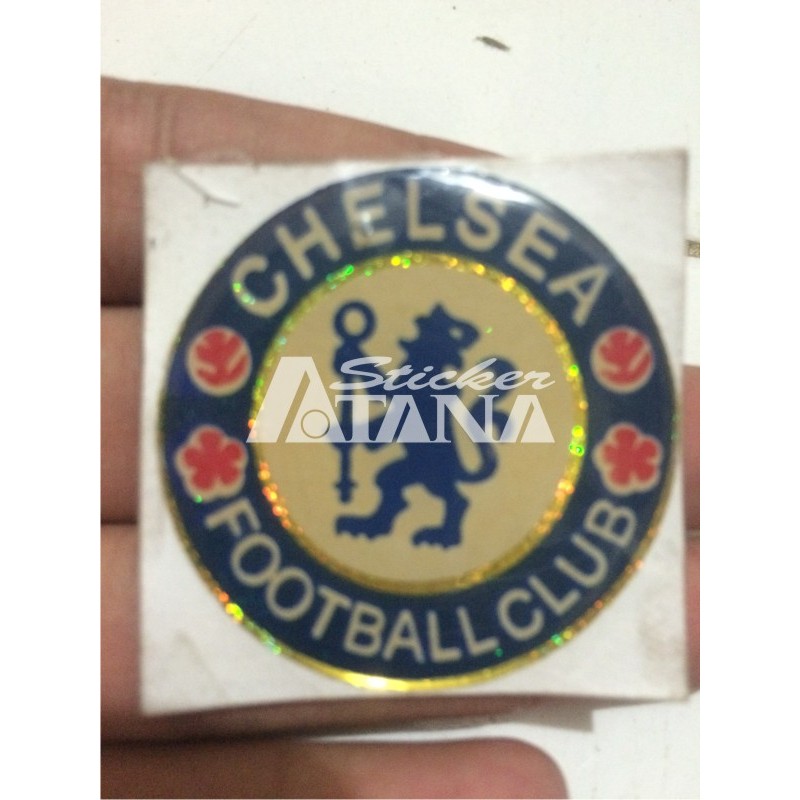 Sticker Cutting Timbul / Emblem Chelsea Kecil Glossy