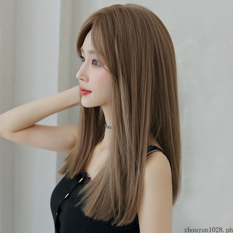 Korean Fashion Wig Simulation Wig Straight Hair  Long Hair Extension Piece