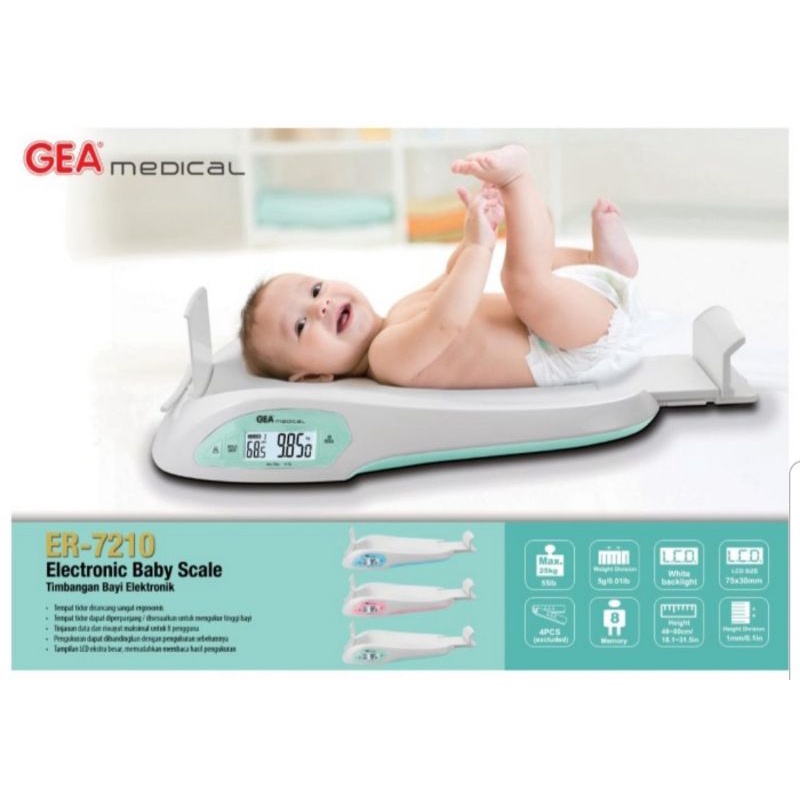 Timbangan Bayi Digital Gea ER7210 / Timbangan Badan Bayi