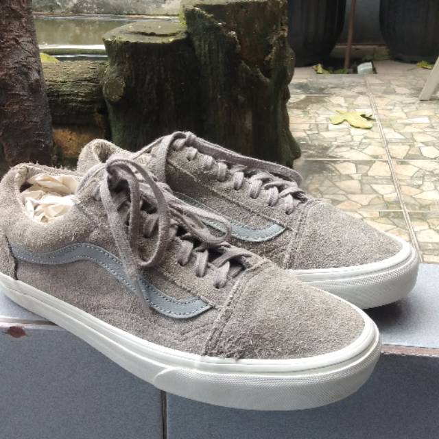 Vans OS old school ( original ) grey full suede ( rare )