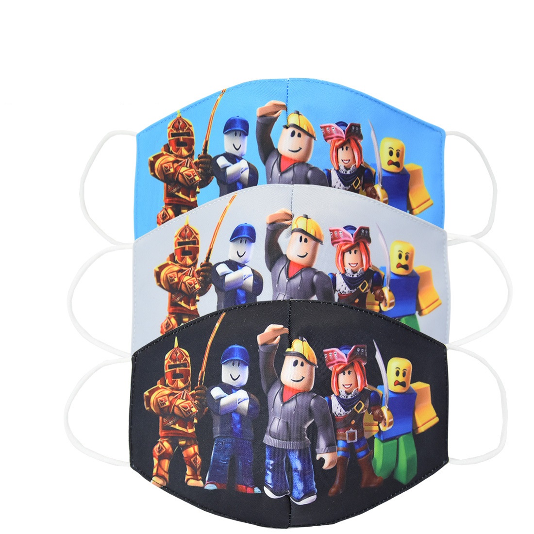 Roblox Printed Face Mask Cartoon Design Kids Baby Boys Cotton Masks Anti Dust Face Mask Shopee Indonesia - bendy mask roblox