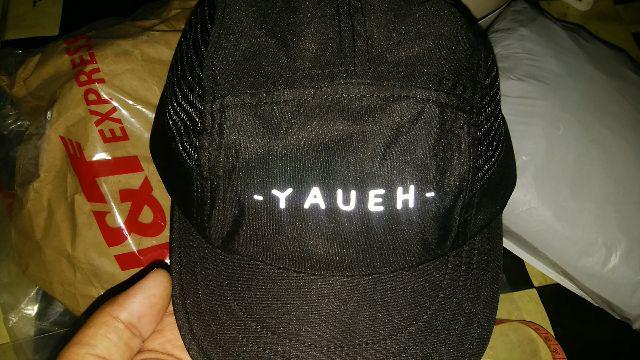 YAUEH Halfmesh5p stopper 5 Panel Cap Running topi  Lari 