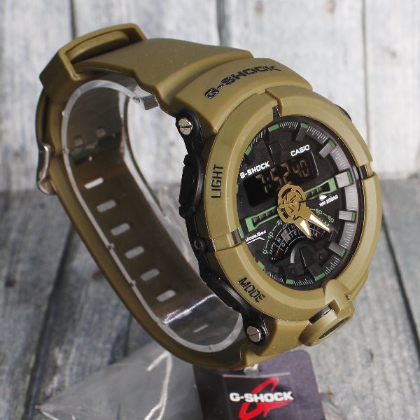 MODEL BARU G-Shock Casio GA500 Frogman Rangeman Full Hijau Green Army . Jam tangan pria dual time