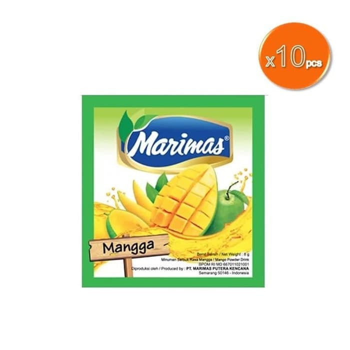 

Marimas Rasa Mangga 80gr (10 Sachet x 8gr)