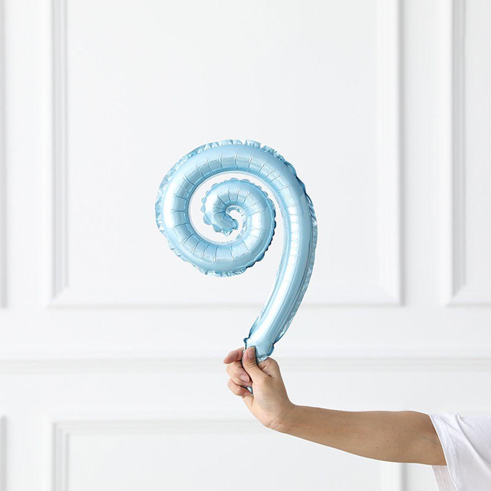 【 ELEGANT 】 Balon Foil Anak Spiral Mainan Anak Dekorasi Pernikahan Perlengkapan Pesta Mainan Tiup