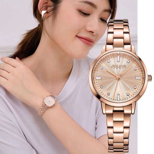 JULIUS JA-1167 Bagsomnia Elegant Ladies Watch Rantai Jam Tangan Korea Original Kecil