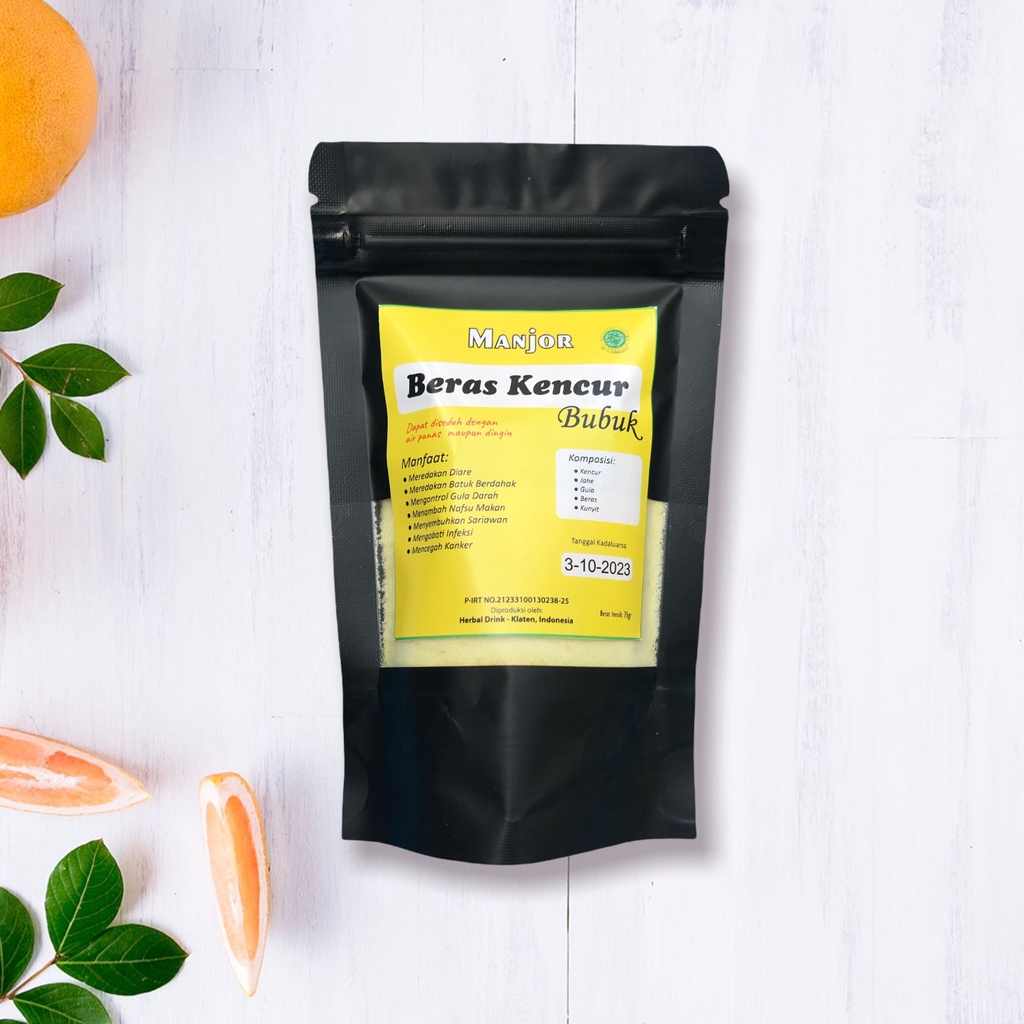 

Manjor Minuman Serbuk Beras Kencur Herbal Alami 75gr