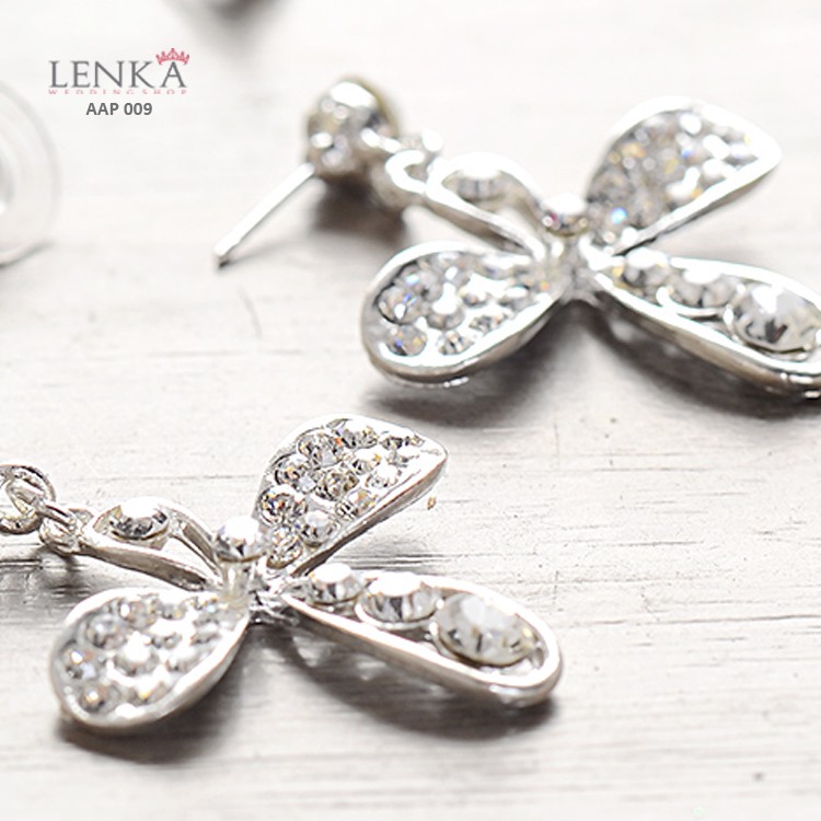 [BISA COD] ANTING ANTING BRIDAL PENGANTIN WANITA AKSESORIS PESTA AAP009