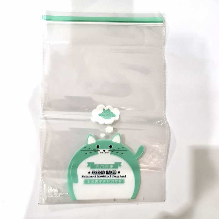 

Ginger plastik roti manis lucu 15x26cm. 1 pack=25 lbr - cat blue 18x28