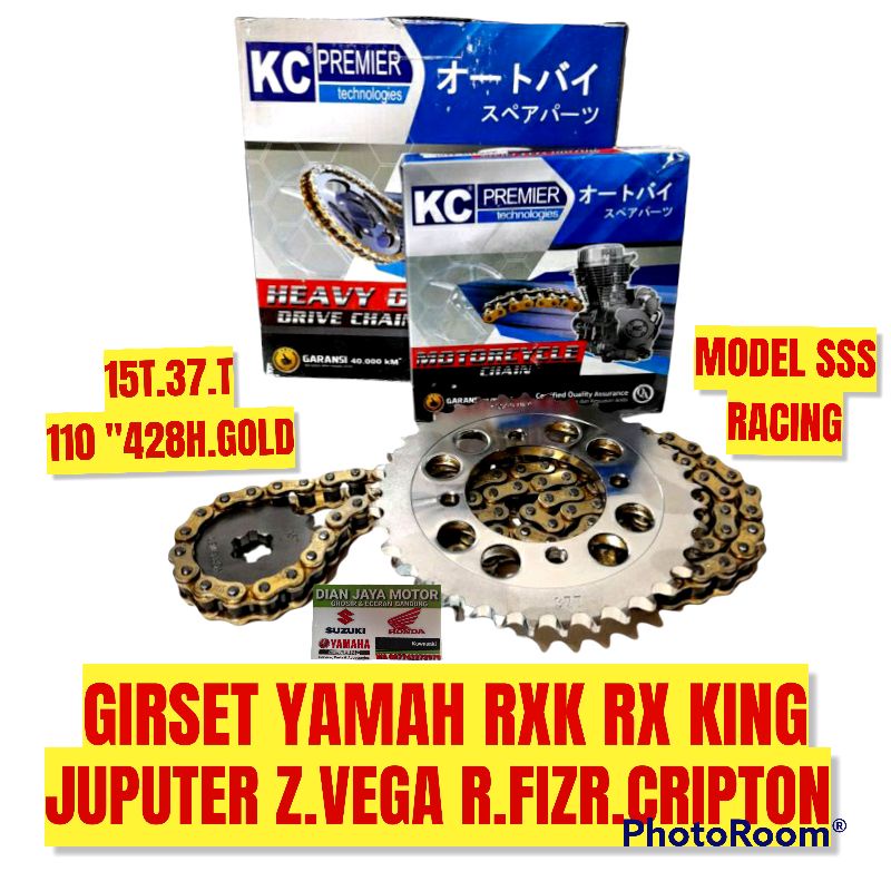 GIRSET GEARSET GIR YAMAHA RX KING RXK JUPUTER Z VEGA FIZR CRIPTON 15/37/110