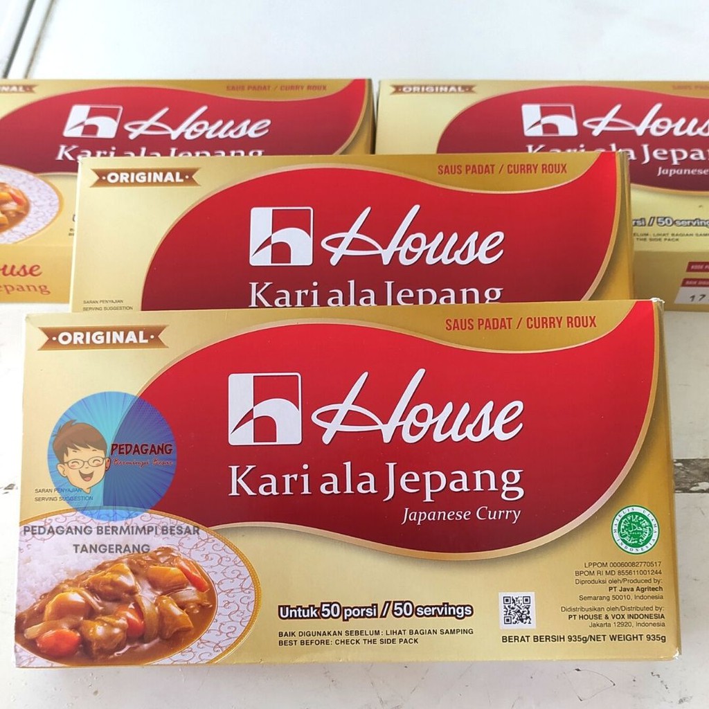 Jual House Kari Ala Jepang Halal 1Kg 50 Porsi / Saus Padat Curry Roux 1