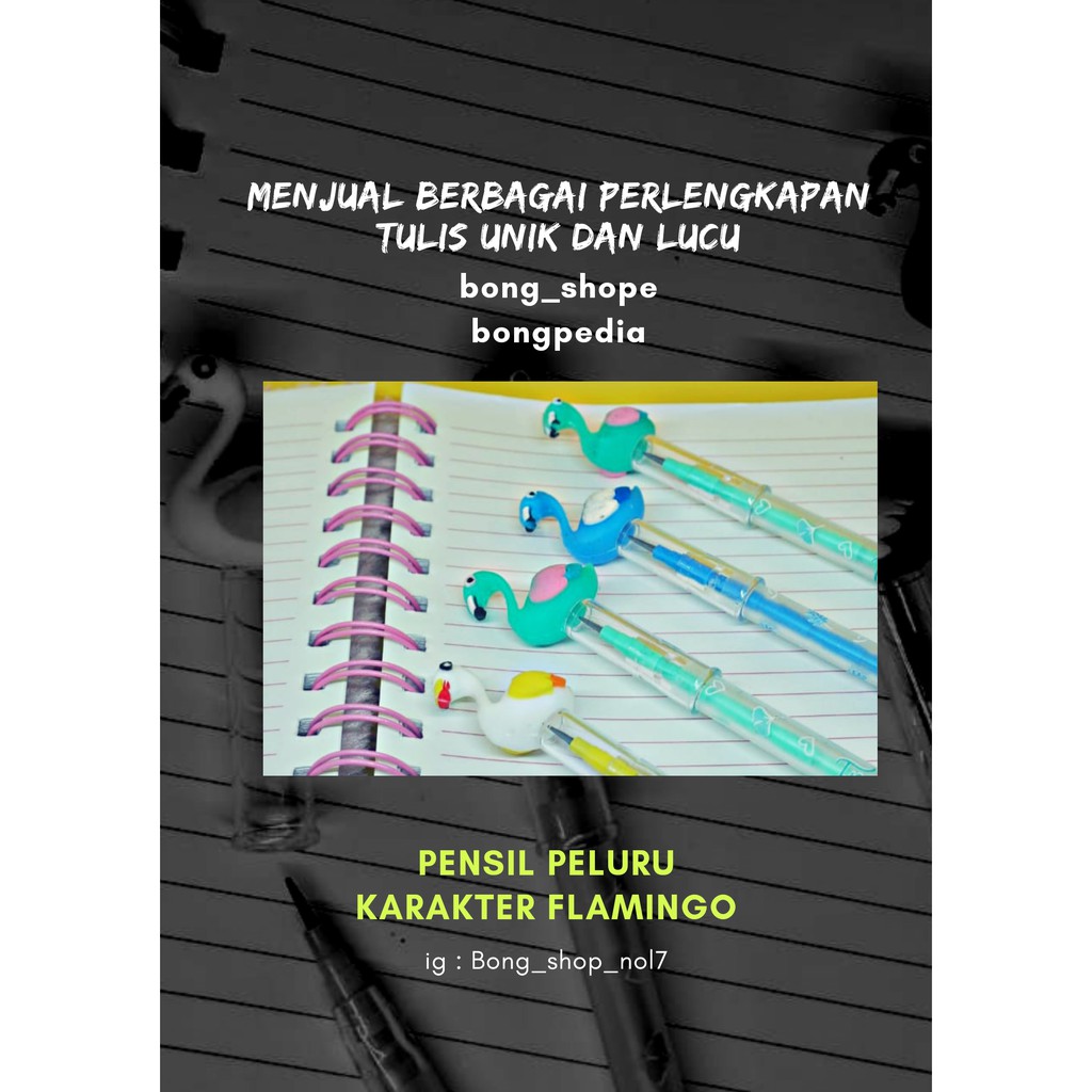 

Pencil Peluru Karakter Flamingo|Pensil Flamingo|Pensil Flamingo Unik