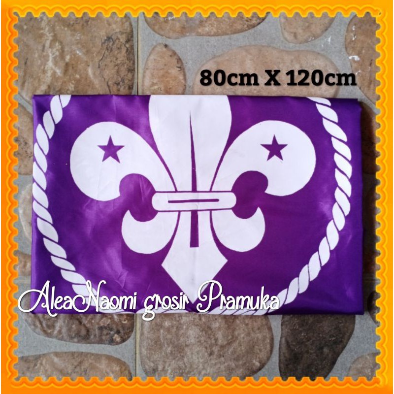Bendera Pramuka Bendera WOSM Pandu dunia BESAR
