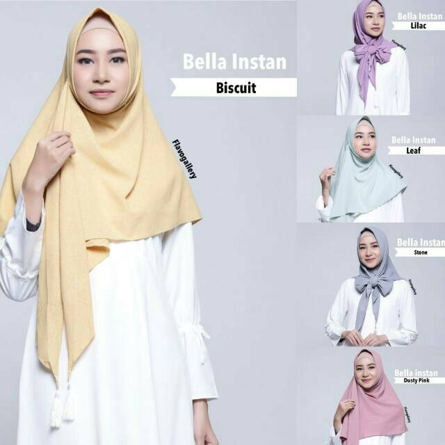 HIJAB JILBAB SEGI EMPAT INSTAN TASSEL