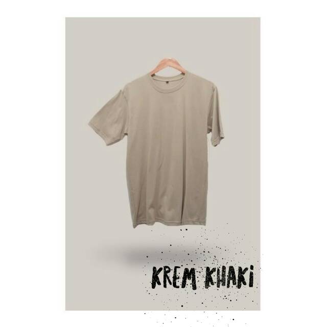 Kaos polos KREM KHAKI