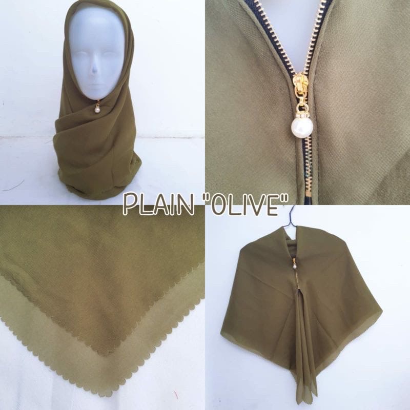 (HARGA AMBYAR) JILBAB SEGI EMPAT VOAL BELLA POTTON LC