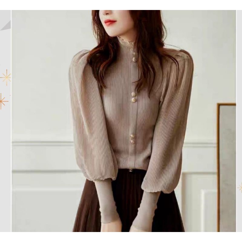 blouse rajut jolie import fashion terbaru kekinian