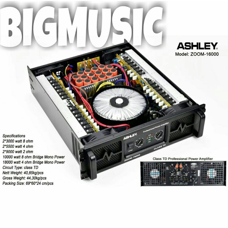 Power Ashley Zoom 16000 Amplifier Ashley Class TD