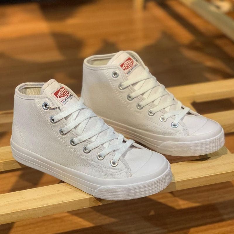 Sepatu Ventela Basic White Low/High Original 100% Ventela