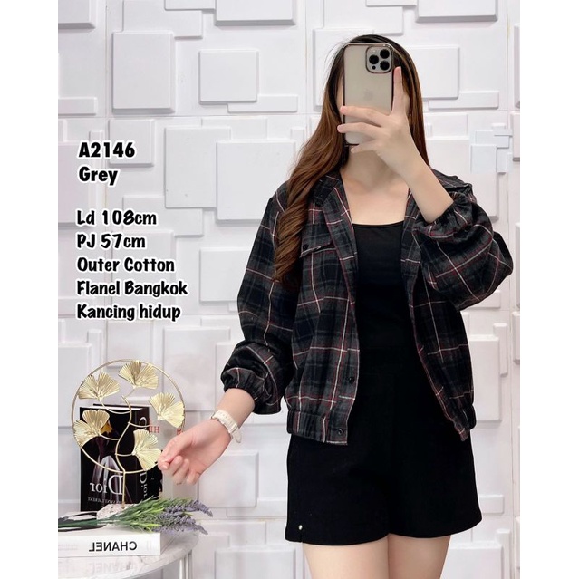 Outer A7198 A7208 A7209 A2146 Outer Flanel Bangkok A2735