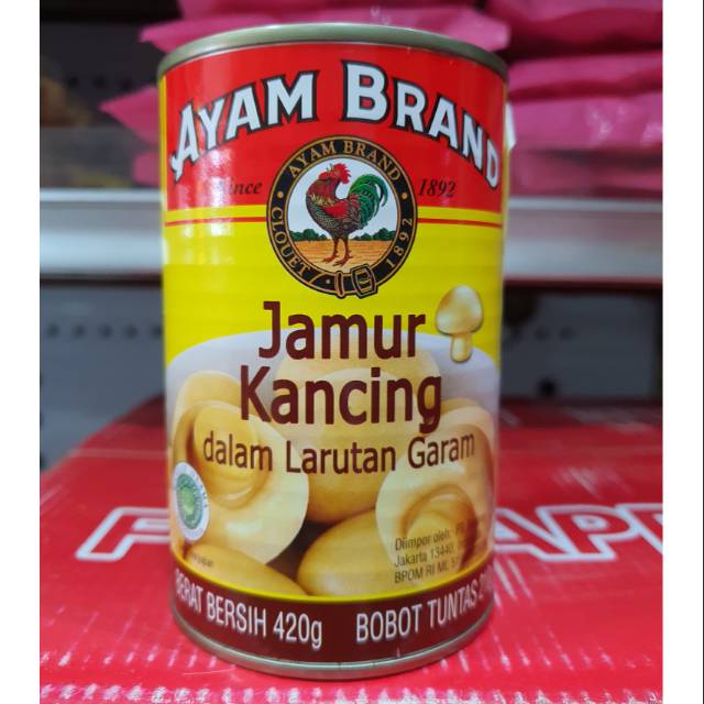 

Ayam Brand Jamur Kancing dalam Larutan Garam 420gr