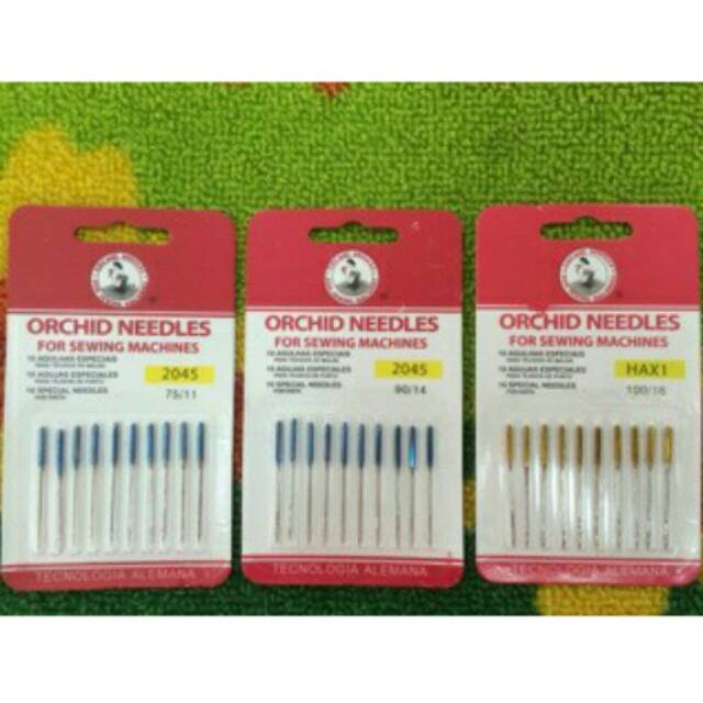 Jarum Emas u/ jahit kaos spandex satin Mesin Portable Singer dkk MURAH