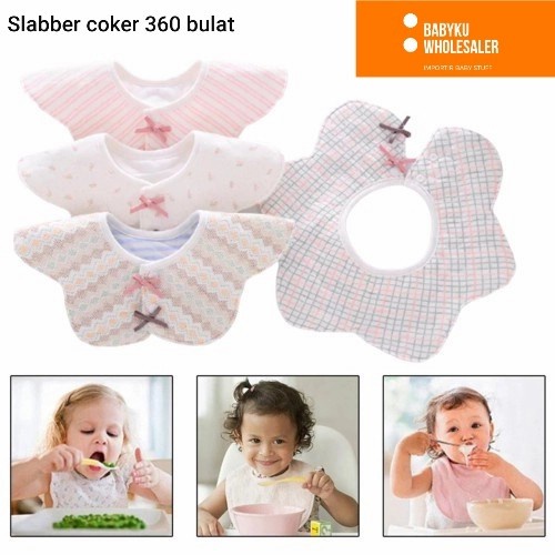 Celemek slabber bayi 360 / Baby bibs / Scarf slabber bayi