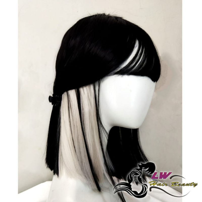 wig wanita model poni