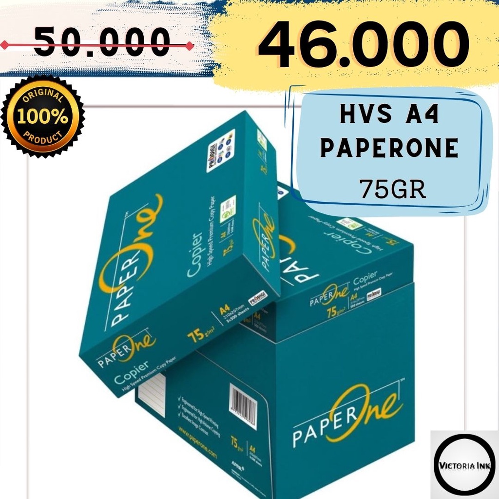 HVS Paperone A4 75gr 80gr 85gr Kertas HVS Paper one