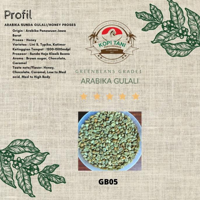 

Biji Kopi Green bean Arabika Sunda Gulali / Arabika Honey proses