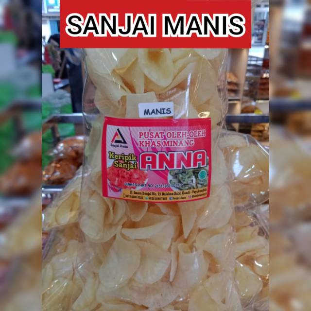 

KERIPIK SANJAI MANIS 250 GRAM , Sanjai Anna