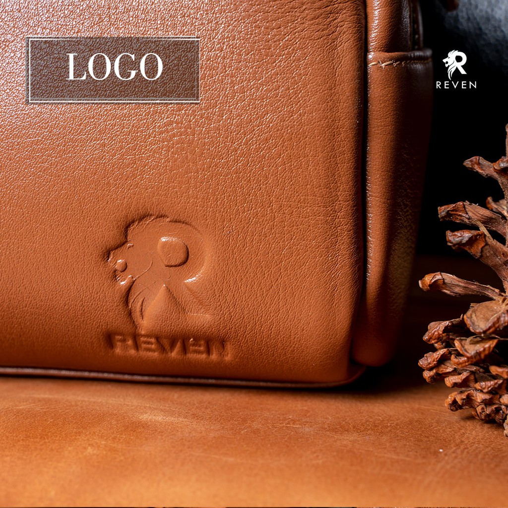 REVEN LEATHER - Tas Clutch Pria Kulit Asli Executive Pouch Bag