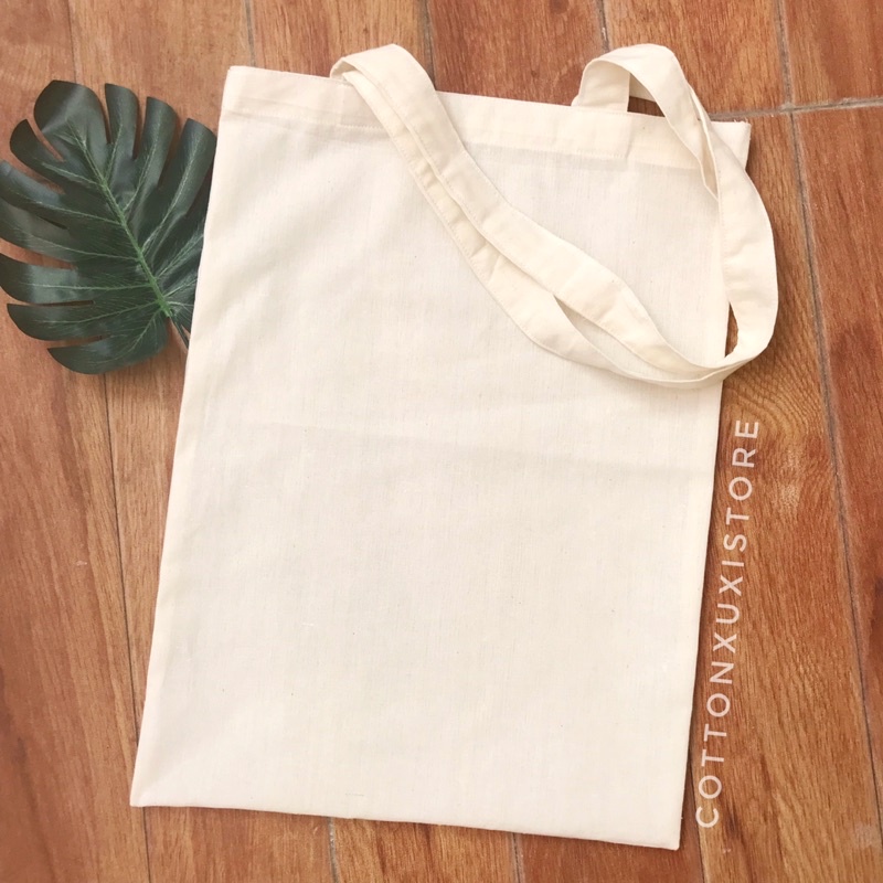 [READY] TOTEBAG KAIN BLACU PREMIUM POLOS PUTIH TULANG SATUAN MURAH 30 x 40 cm SOUVENIR TAS