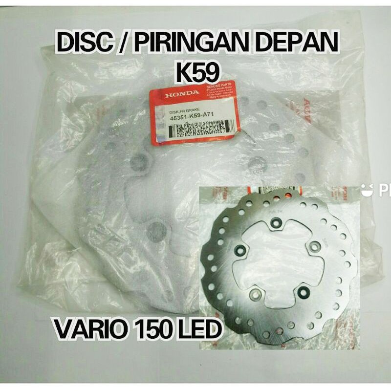 Piringan depan BEAT VARIO SPACY SCOOPY VARIO 125 LED VARIO 150 LED NEW