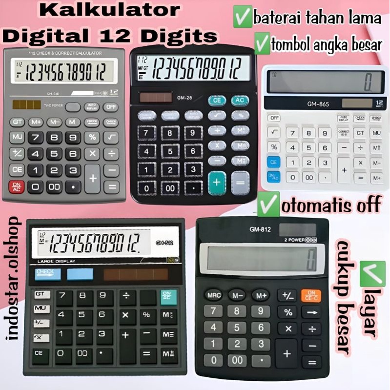 Kalkulator/Calculator / Alat hitung ⭐ IndoStar ⭐